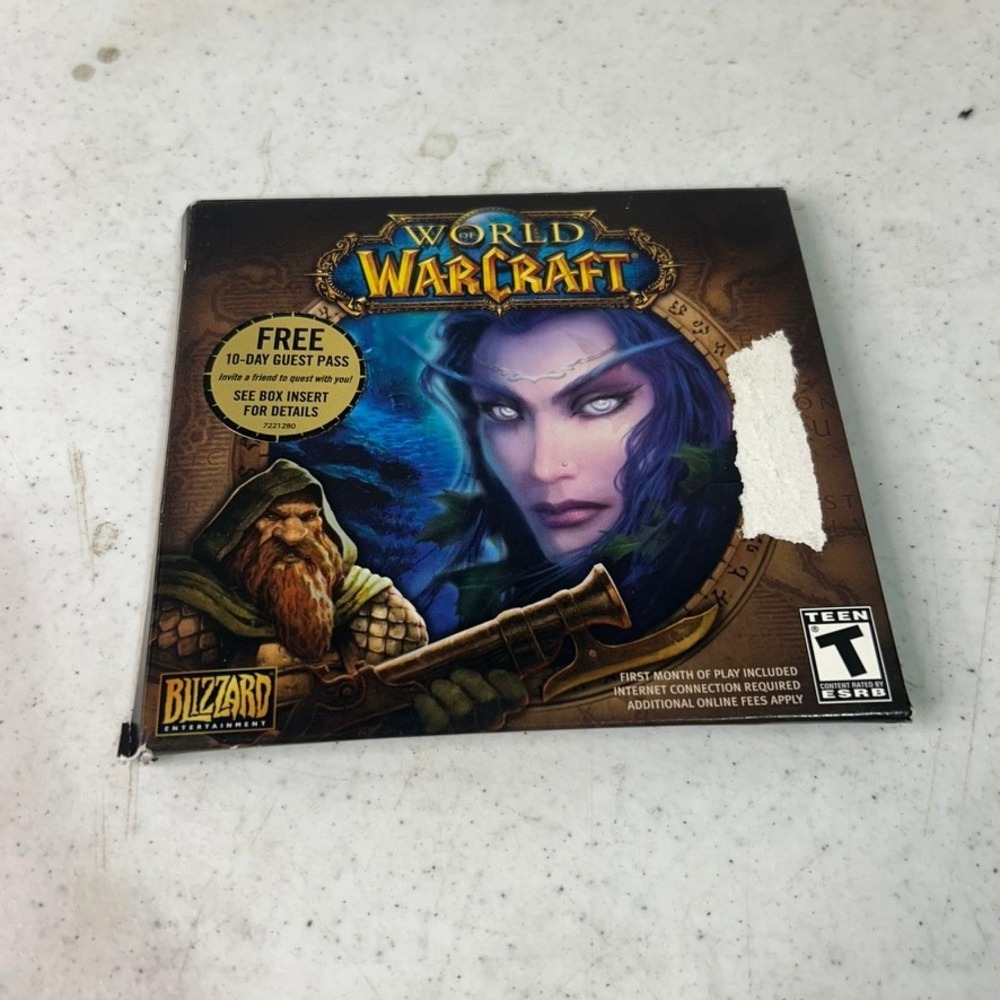 World of Warcraft PC Game 4 Disc Set Original Blizzardโ Entertainment Vintage